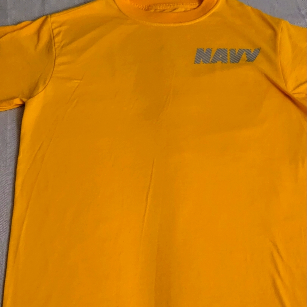 Yellow navy t-shirt